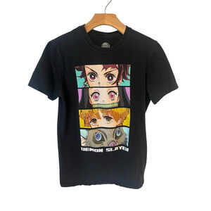 Demon Slayer T Shirt Mens Medium Black Anime Manga Graphics Tee